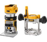 Fresadora eléctrica de base fija Dewalt DCW604NT-XJ XR 18 V con estuche
