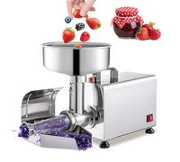 Fresadora eléctrica de tomate, colador de tomate comercial de 20-60 kg/h, motor de cobre puro, acero inoxidable 304, desmontable fácil de limpiar para salsa marinara, mermelada, jugo