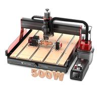 Fresadora multifunción CNC Twotrees TTC6050 de 500 W para metal, madera, acrílico y MDF, equipada con rotación de 360° en 4 ejes y juego de aspiradora M1.