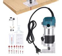 Fresadora Para Carpintería - Herramienta Fresadora, Fresadora Eléctrica Para Laminados | Herramienta De Enrutador De Madera Manual, Juego Completo De Herramientas De Carpintería Para Tallado De Ranura