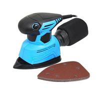 Fresadora para Madera, Lijadora de palma eléctrica de 130 W, lijadora de detalles, herramientas de carpintería for madera con bolsa de recolección de polvo y amp;5 papeles de lija