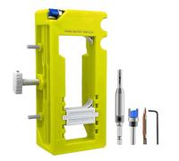 Fresadora para tiradores de puerta, ajustable, resistente para bisagras de 7,5 a 12,7 cm de longitud, para puertas de salón, puertas de ducha, exteriores, procesamiento de madera y