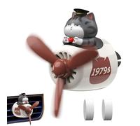 Fresadoras de automóviles piloto - Clip de aire de aromaterapia, difusor de gato emperador | Adorno de coche de perfume de salpicadero, dispensador de perfume de clip de ventilación, facilitateu