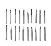 Fresas de Carburo para Grabado, Acero de Tungsteno, D3 x 38mm, 20 Piezas - Diseño Doble Ranura, Alta Dureza y Tenacidad, Ideal para Procesos de Moldeo