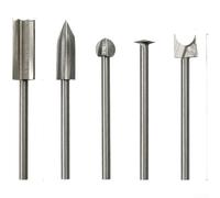 Fresas de Carburo para Madera para dura y Metal Bricolaje Fresas | para acero de alta , para vástago 3mm, para ideal para madera, y afilado, precisión en tallado