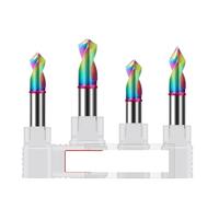 Fresas de chaflán HRC60 Chaflán de revestimiento colorido de carburo de acero de tungsteno de 2 hojas centrado for centro de mecanizado broca de 60° 90° 120°(90-Angle,8.0x8Dx60L)