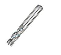 Fresas de extremo HSS de 4 flautas, dientes de corte de Metal HSS de alta precisión, herramienta de fresado de aluminio, broca de enrutador de asiento de llave, 1 ud.(7mm)