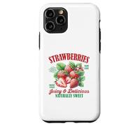Fresas Dulce Vintage Fruta Retro Fresa Gráfico Carcasa para iPhone 11 Pro