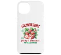 Fresas Dulce Vintage Fruta Retro Fresa Gráfico Carcasa para iPhone 13