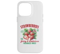 Fresas Dulce Vintage Fruta Retro Fresa Gráfico Carcasa para iPhone 14 Pro Max