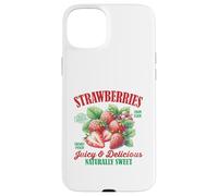 Fresas Dulce Vintage Fruta Retro Fresa Gráfico Carcasa para iPhone 15 Plus