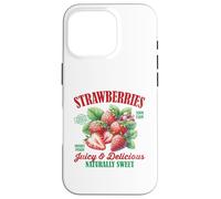 Fresas Dulce Vintage Fruta Retro Fresa Gráfico Carcasa para iPhone 16 Pro
