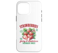 Fresas Dulce Vintage Fruta Retro Fresa Gráfico Carcasa para iPhone 16 Pro Max