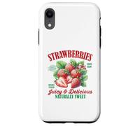 Fresas Dulce Vintage Fruta Retro Fresa Gráfico Carcasa para iPhone XR