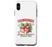 Fresas Dulce Vintage Fruta Retro Fresa Gráfico Carcasa para iPhone XS Max
