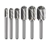 Fresas Para Metal Herramienta de Lima rotativa carburo con cabezal tipo CX 6mm, amoladora rebabas, herramientas abrasivas, broca tallado y fresado(CX1425M06)