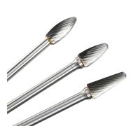 Fresas Para Metal Limas rotativas de carburo for carpintería, cortador fresado acero inoxidable, Metal, hierro, aluminio, 150mm longitud, 1 Uds(H1025-150mm)