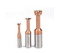 Fresas ranuradoras tipo T, vástago de 4, 6, 8, 10, 12mm, brocas de ranurado de acero de tungsteno for Corte de Precisión, 1 ud.(8Dx1.5Hx3.5dx8lx60L)