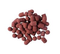 Fresas Torno Para UñAs 10 Uds. De tapas de bloque marrón grano, cortador taladro eléctrico for manicura y pedicura para Manicura(10pcs 16x25 240)
