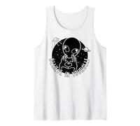Fresco Alien Amigo proclamando Amor Propio - Divertido Alien OVNIs Camiseta sin Mangas