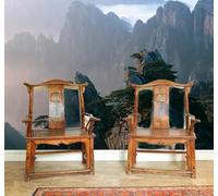 Fresco Bello Cima De La Montaña Paisaje Nubes Blancas 3D Papel Pintado Tapiz Textura de Seda Oficina Comedor Sofá Dormitorio Sala Estar TV Fondo Pantalla-430cm×300cm