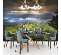 Fresco Bello Montañas Campo Montañas Árboles Grandes 3D Papel Pintado Tapiz Textura de Seda Oficina Comedor Sofá Dormitorio Sala Estar TV Fondo Pantalla-430cm×300cm