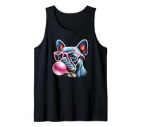Fresco Bulldog Francés Soplando Una Burbuja Lindo Frenchie Camiseta sin Mangas