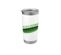 Fresco como un pepino Vaso térmico de acero inoxidable de doble pared