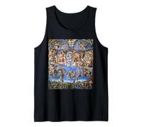 Fresco del Juicio Final de Miguel Ángel 1536-1541 Obra Camiseta sin Mangas