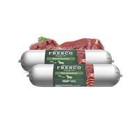 FRESCO Dog Barf Salchicha caballo Pur | Paquete doble | 2 x 400 g | Complemento alimenticio para perros | Puede ayudar a cuidar a los perros de manera óptima | Caballo Pur