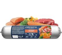 Fresco Dog Barf Salchicha Menú Completo Salmón y Vaca con Zanahoria | 400 g | Alimento para perros con salmón y ternera con zanahoria | Puede ayudar a los perros a cuidar de manera óptima