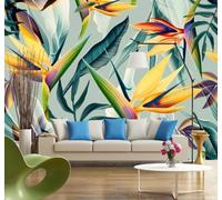 Fresco Elegante Vegetal Floral Bonito Lujoso 3D Papel Pintado Tapiz Textura de Seda Oficina Comedor Sofá Dormitorio Sala Estar TV Fondo Pantalla-200cm×140cm