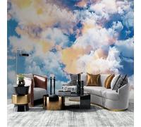 Fresco Hermosa Fantasía Colorido Cielo Nubes 3D Papel Pintado Tapiz Textura de Seda Oficina Comedor Sofá Dormitorio Sala Estar TV Fondo Pantalla-250cm×170cm