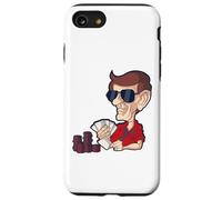 Fresco jugador de cartas con sombras Poker Jock Carcasa para iPhone SE (2020) / 7 / 8