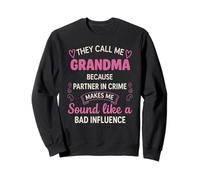 Fresco Juguetón Me Llaman Abuela Humorístico Sassy Familia Sudadera