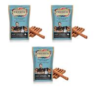 Fresco Martin Rütter Barritas de conejo con manzana y col rizada, 3 unidades de 100 g, alimento complementario para perros, aperitivo monoproteína natural de carne de conejo pura