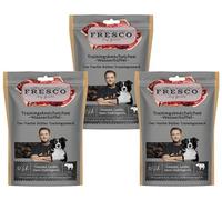 Fresco Martin Rütter - Tobillos de entrenamiento de búfalo de agua | 3 x 150 | Snack monoproteína natural de carne de búfalo de agua | Delicioso aperitivo para perros