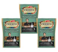 Fresco Martin Rütter - Tobillos de entrenamiento | Snack monoproteína natural de carne de pato pura con pera y acelga | 3 x 150 g | Delicioso aperitivo para perros | Producto de carne real | Saludable