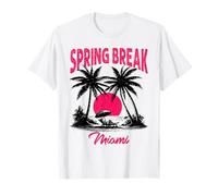 Fresco Vacaciones de Primavera Miami Tropical Vibes Camiseta