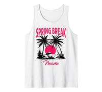 Fresco Vacaciones de Primavera Miami Tropical Vibes Camiseta sin Mangas