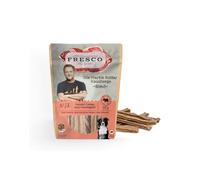 Fresco Varilla para masticar cuero cabelludo de ganado | 150 g | Alimento complementario para perros | Snack natural | Para la satisfacción del masticado natural | Uso mental y cepillado de dientes