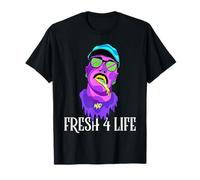 Fresh 4 Life 90s Hip Hop Old School Rap Urban Slang Camiseta