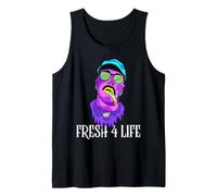 Fresh 4 Life 90s Hip Hop Old School Rap Urban Slang Camiseta sin Mangas