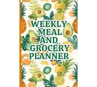 Fresh and Fun Grocery Planner | 120-Page Weekly Meal & Shopping Organizer for Busy Moms & Families