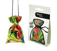 Fresh Bags Ambientador para coche, casa, oficina, como ambientador en el armario, diseño estimulante e innovador (ABSTRACT Black)