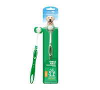 Fresh Breath de TropiClean Cepillo de Dientes Triple Flex para Perros Grandes - Cerdas en 360°, Limpieza Rápida y Fácil - Ayuda a Eliminar la Placa y el Sarro