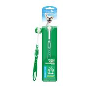 Fresh Breath de TropiClean Cepillo de Dientes Triple Flex para Perros Pequeños - Cerdas en 360°, Limpieza Rápida y Fácil - Ayuda a Eliminar la Placa y el Sarro