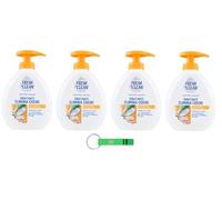 Fresh&Clean Jabón líquido hidratante elimina los olores, ideal para la cocina, higiene y desodoriza las manos, 300 ml, incluye llavero Beni Culinari gratuito