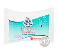 Fresh & Clean Juego de 12 Toallitas Multi usos X20 desinfectante 20666 higiene y Cuidado del Niño, Multicolor, única