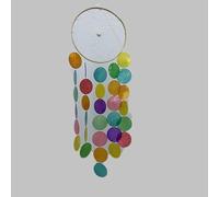 Fresh Dream Catcher Fashion Handmade Rainbow Shell Wind Chimes Hanging Home Decor Outdoor Windchimes Seashell Garden Patio Yard Lawn(Colorful)